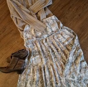 Chico's tiered maxi skirt